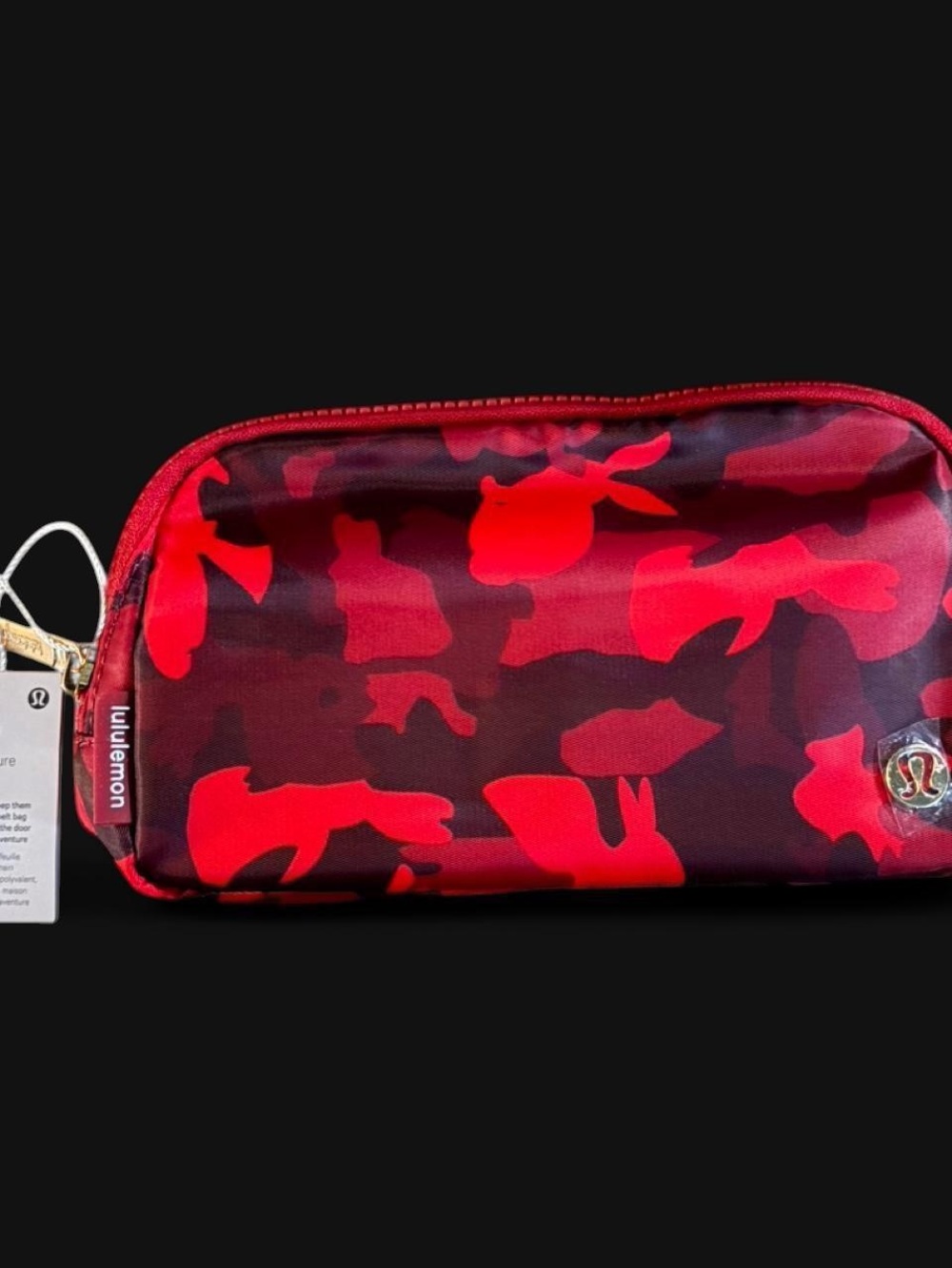 lululemon athletica Red Camo Crossbody Pouch